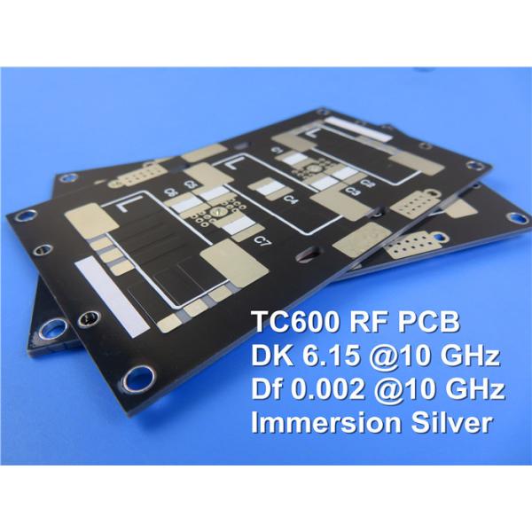 Монтажная плата микроволны PCB быстрого хода TC600 встали на сторону двойником, который