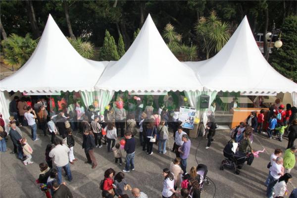 Fast Set Up Pagoda Party Tent High Peak Shape Aluminium Structure Stable