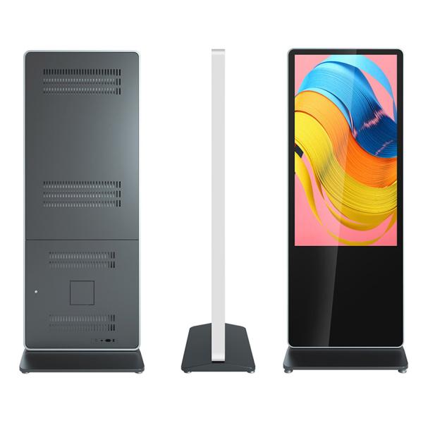 43 inch floor stand infared touch screen kiosk all in one pc pedestal display signage