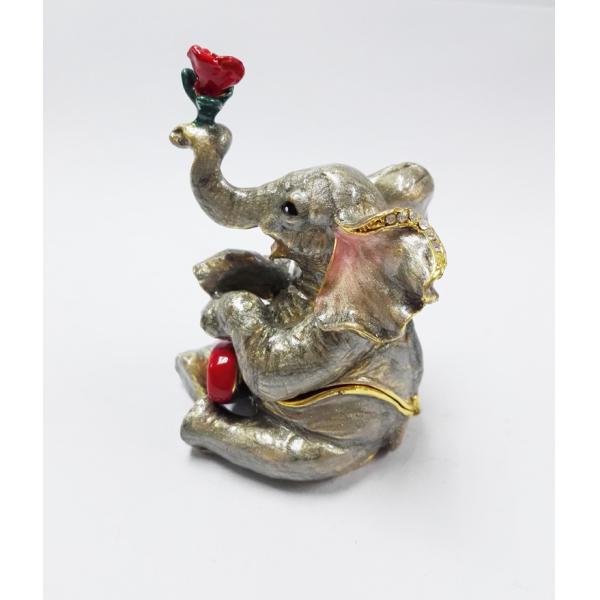 Pewter Golden wedding favors gifts elephant trinket jewelry box