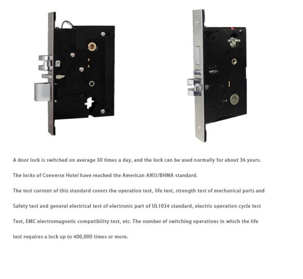 Easy Control RFID Hotel Lock , Smart Magnetic Card Electronic Door Locks