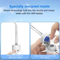 Hotel Pulso de agua inalámbrico de alta presión de agua 3 modos 300ml de capacidad portátil de riego dental de limpieza oral de agua Flosser