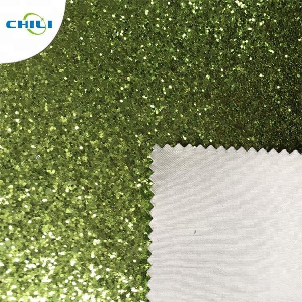 Pu Synthetic Glitter Leather Fabric Hair Ornament Applied 0.8±0.15mm Thickness