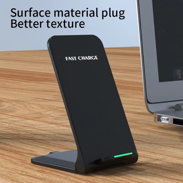 PD Wireless Charger Stand Folding 15W Portable Charger For Mobile Phone Home Office Type C Fast Charging