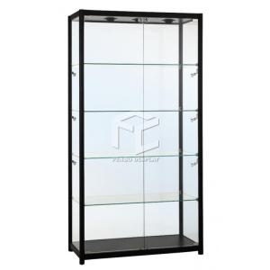 2000mm High Aluminum Display Showcase 8mm Tempered Glass Store Display Showcase