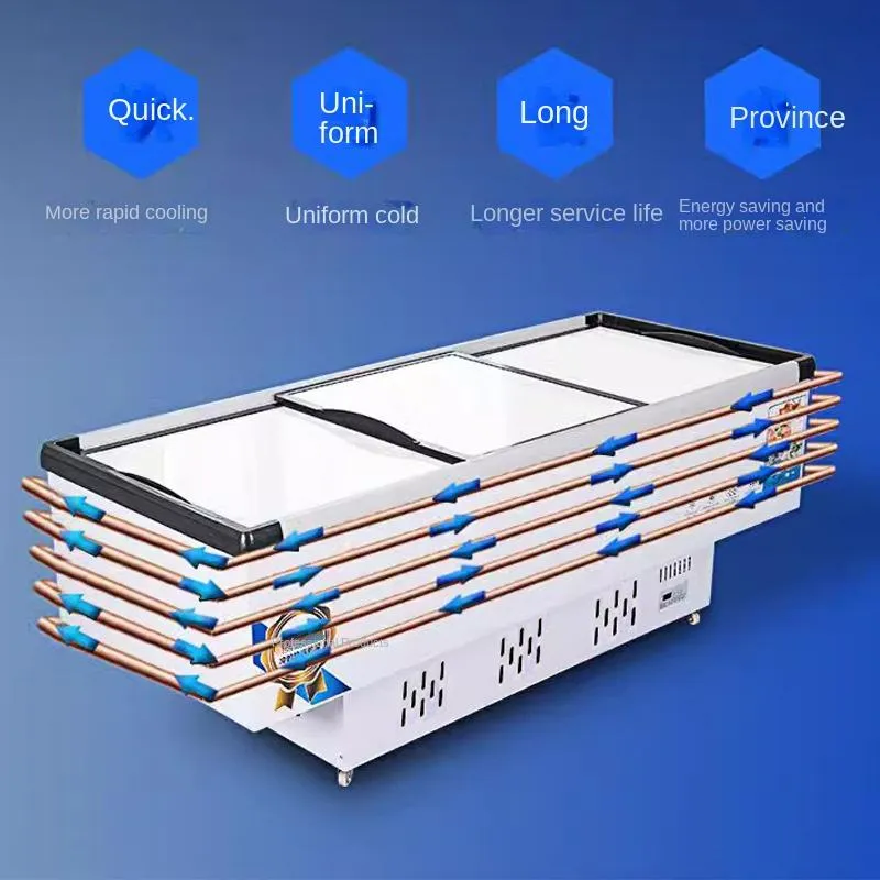 Supermarket Wholesale Commercial Combination Island Freezer Chest Refrigeration Equipment Freezers