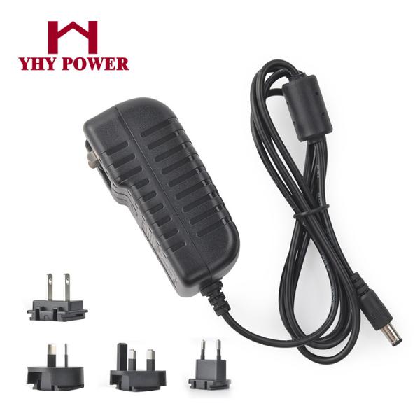 Interchangeable 12V 2000MA 24W Switching Power Supply Adapter With 3 Years Warranty