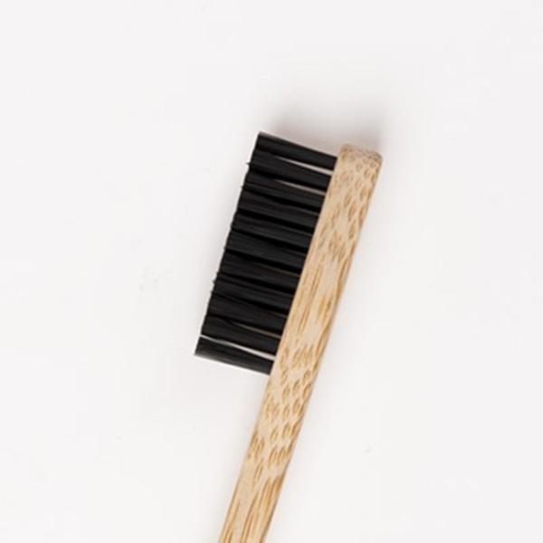 Logotipo de bambu da tela de seda da pintura à pistola da vara da escova de dentes do punho do carvão vegetal redondo