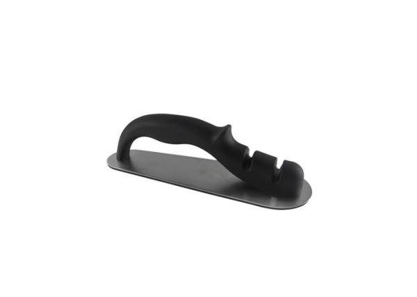 Tungsten Ceramic Rod Black Two Step Knife Sharpener With Stabilization Bottom 177g