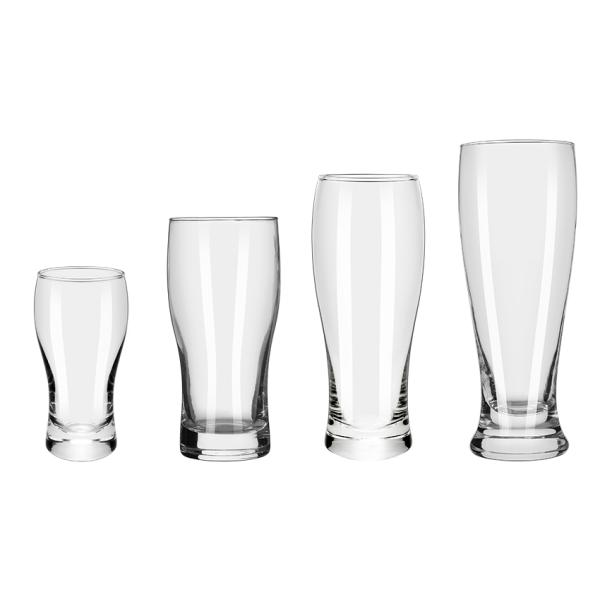 12oz Machine Made Pilsner Beer Glasses / Pilsner Glass For Wheat Beer