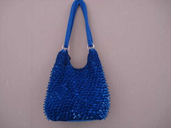 Large Dark Blue hobo fashion women bag sequin large satchel bag ready to ship