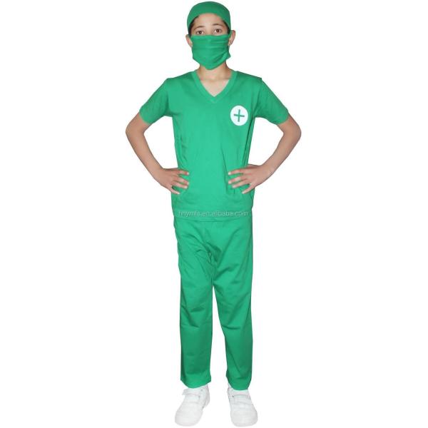 As crianças extravagantes medicam Costume Medical Costumes esfregam uniformes