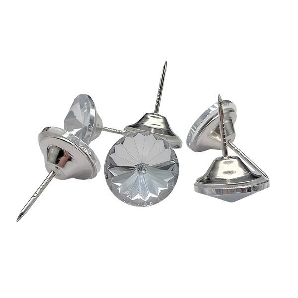 Sofa Cushioned Backrest Decorative Sofa Crystal Buttons Chair Glass Rhinestone Buttons Headboard Sofa Sewing DIY Decorations