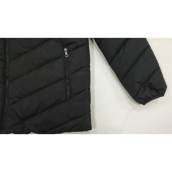 Lightweight Mens Black Hooded Puffer Jacket With Hood Mens Long Puffa Coats