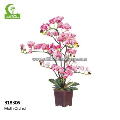 Anti orquídea de traça artificial do desvanecimento 65cm em várias cores