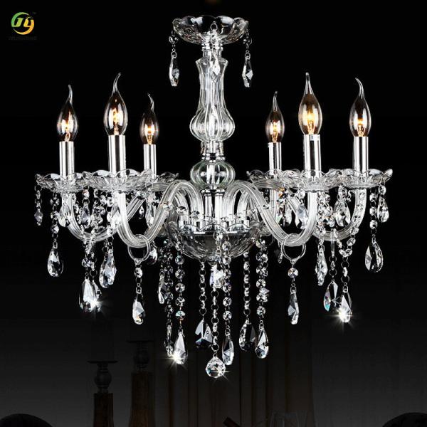 JYLIGHTING European Style Living Room Bedroom Dining Room Home Candle Glass Modern Pendant Light