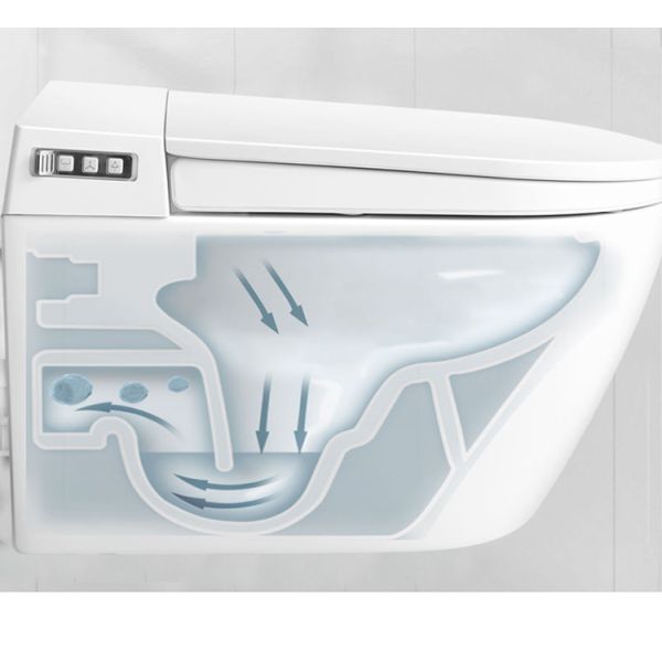 ARROW Remote Control Smart Toilet with Concealed Tank and Soft Close Wall Hung Electric Toilet