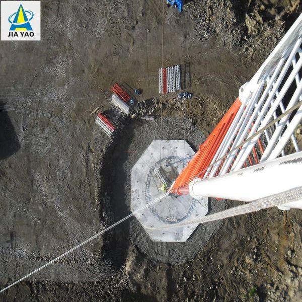 20m-50m Solar Integrated Guyed Wire Tower for Photovoltaic Power Plant Remote Monitoring & Communication