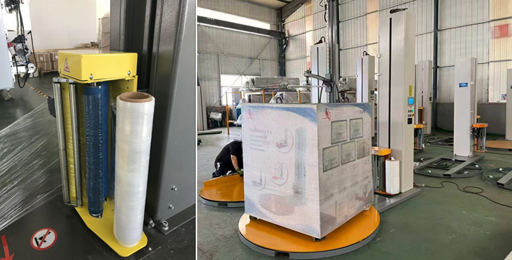 PRY-1500/1650/1500D/1650D Electric Automatic Pallet Stretch Wrapping Machine with PLC Control