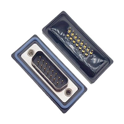 Waterproof D - SUB 9P Male Vertical DIP IP67 Connector