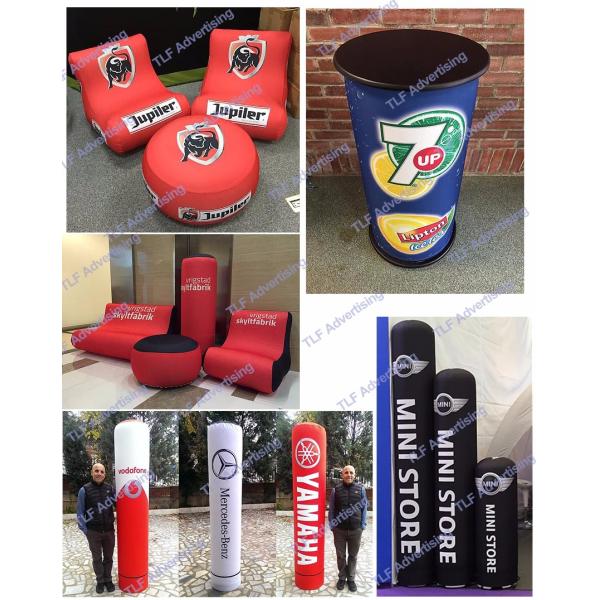 Small Inflatable Advertising Tent , Inflatable Tailgate Tent Commercial Grade Sewing Style