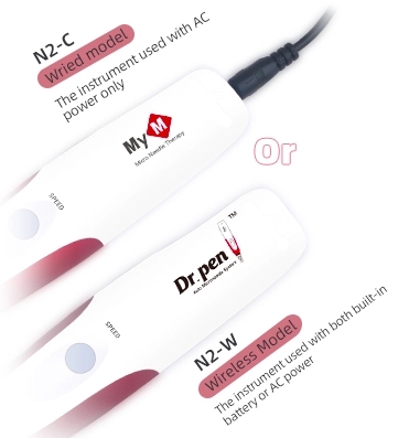 Rechargeable Dr. pen N2 W 5 Speed Auto Microneedle System for Stretch Mark Removal