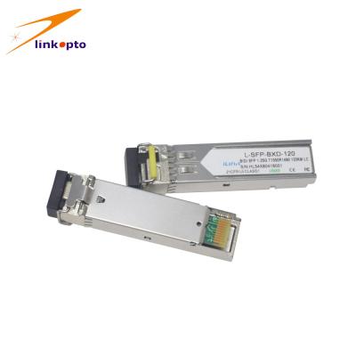 Up To 160KM Reach 1.25G Sfp Bidi Transceiver , Simplex LC Sfp Bidirectional Transceiver 