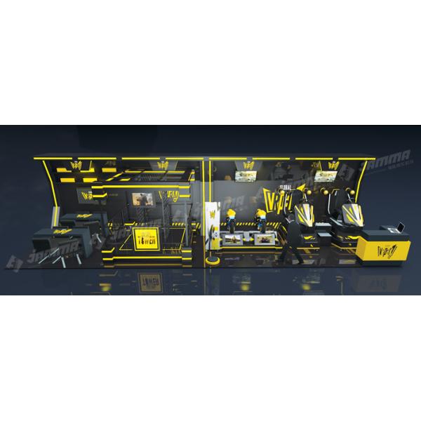 9D Virtual Reality Motorcycle Racing Simulator 3 Exclusives Games Black Yellow 24'' Monitor