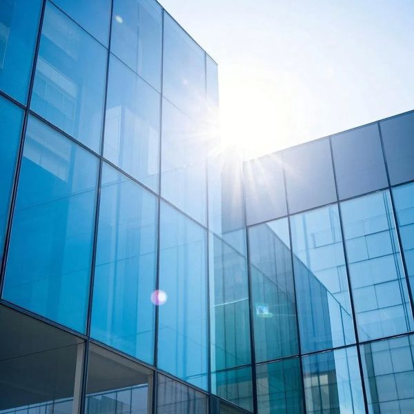 Coated Low E Glass 12mm 15mm Tempered Glass Curtain Wall Solutions