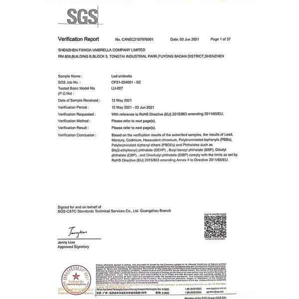 Shenzhen Fxinda Umbrella Company Limited