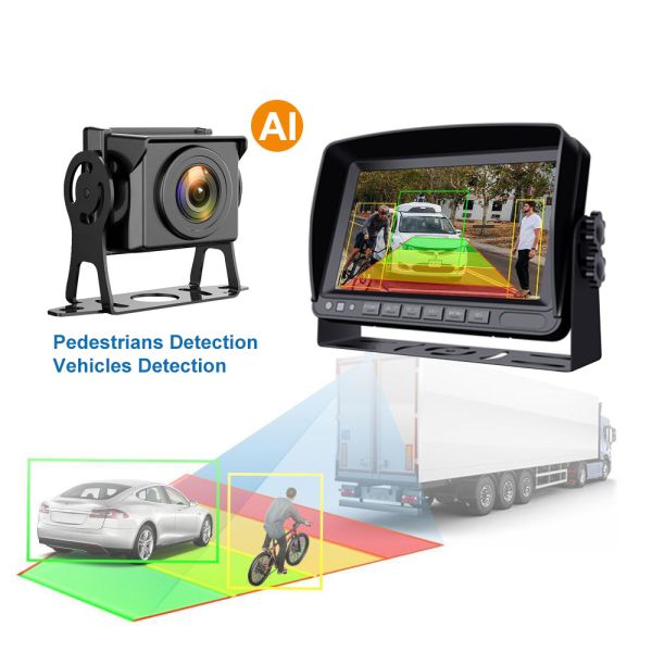 Factory Direct Sale IP69 Waterproof AHD/CCD 1080P 360 Degree Security Dash Reverse Semi Truck Side Camera Parking CCTV