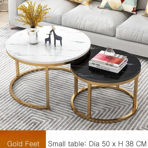 Center Coffee Table Sofa Side Modern Rack Bedside Tables Set of Two Combination for Salon Luxury in Living Room Furniture