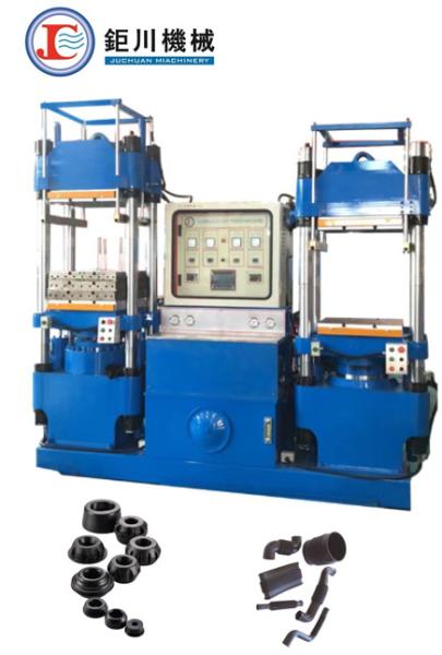 Double work station high production capacity rubber hydraulic hot press machine for making auto rubber parts