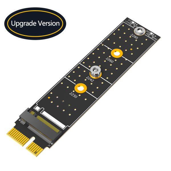 Vertical Installation PCI-E Adapter for High Speed Data Transmission with M.2 SSD Support for 2230/2242/2260/2280 Cards