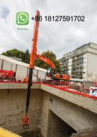 36T Excavator Telescopic Arm Digging Bucket 0.8 Cbm Excavator Accessories Sliding Wheel