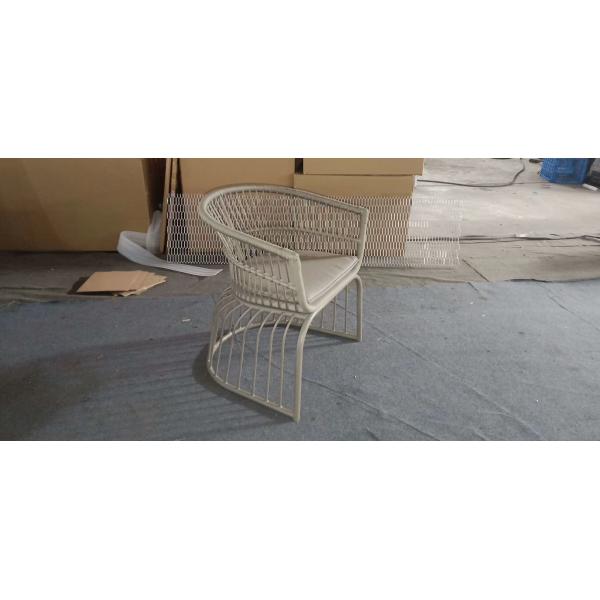 Restaurant PE Boho Rattan Coffee Table Coffee Aluminum All Weather Wicker Patio Table Chair