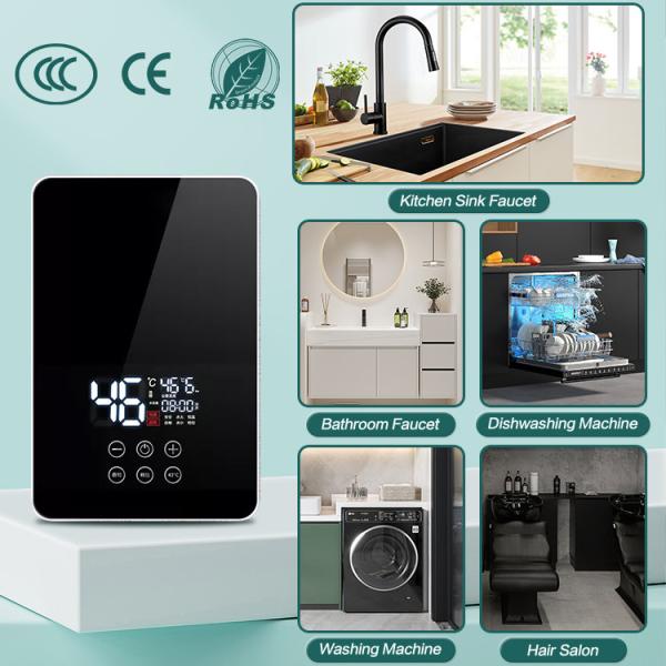 Tankless Instant Hot Water Heater Portable Thermostatic Water Heater IPX4