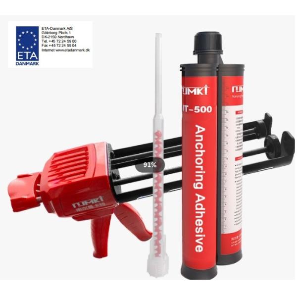 Industrial MT 500 /ETA approval/Thixotropic Epoxy Acrylate Based / Two component dual cartridge