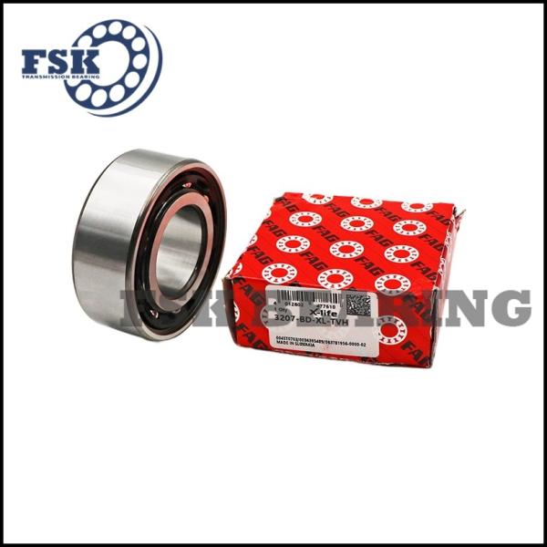 Nylon Cage 3202 ATN9 , 3203 ATN9 , 3204 ATN9 Angular Contact Ball Bearing Double