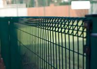 Panel de malla de alambre soldado revestido de PVC verde de 4 mm de jardín