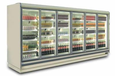 Stainless Steel Supermarket Display Chiller , Fruit Vegetable Display Freezer
