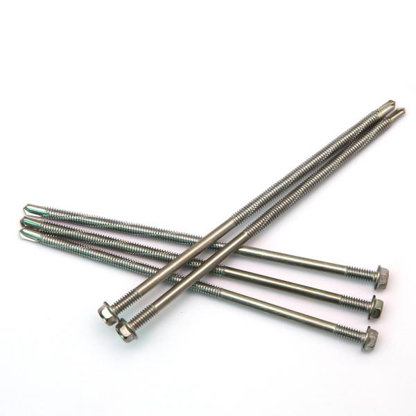 7 inch 180mm Length Hex Washer head Self Drilling Screw C1 Stainless Steel 410 SS