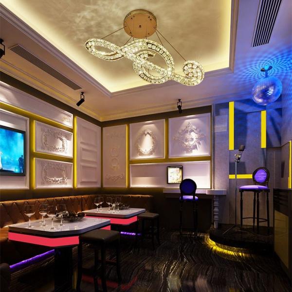 Crystal glass ceiling lights Music Lampshade For Indoor Home Lighting Fixturs (WH-CA-50)