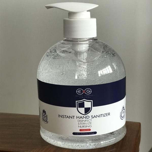Effective Antibacterial Hand Sanitizer Gel 500ml , Hand Washing Gel Without Water