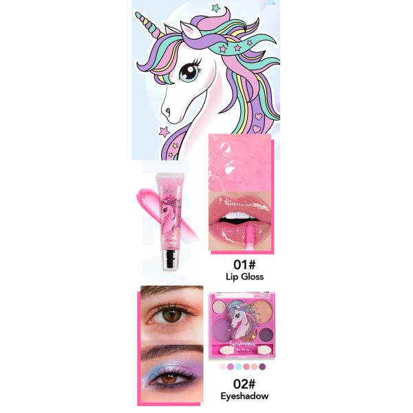 Pink Furry Plastic Pretend Makeup Set