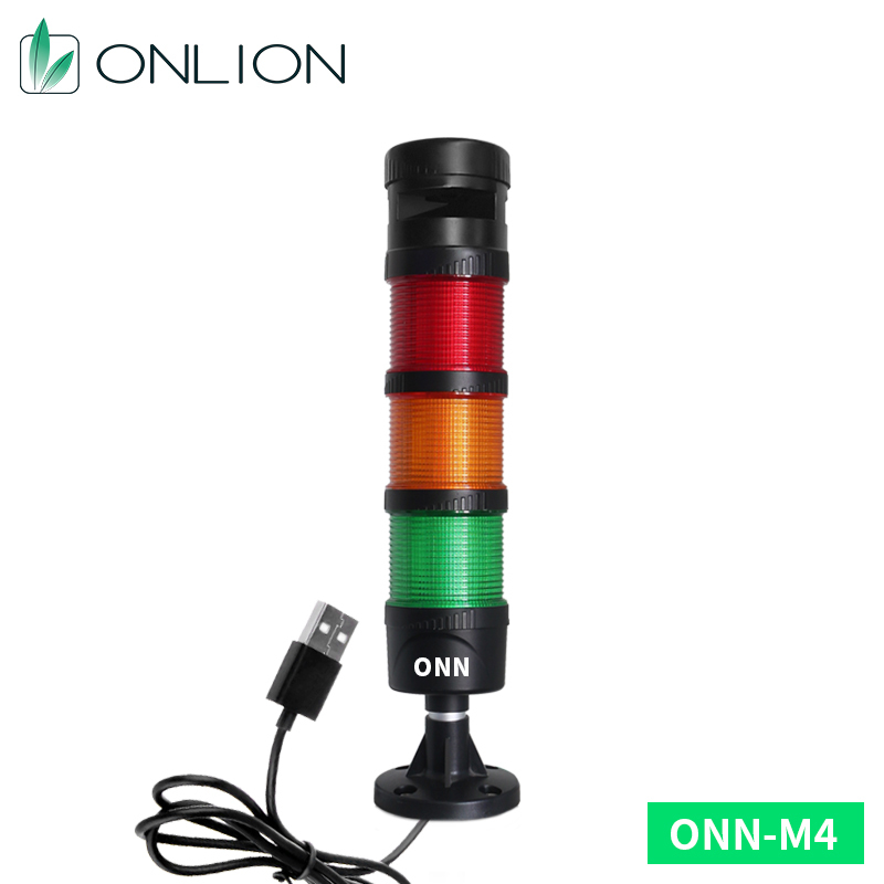 ONN-M4-Usb Top Buzzer LED Stack Light 5V Multi Layer 1-5 Colors For CNC Automation