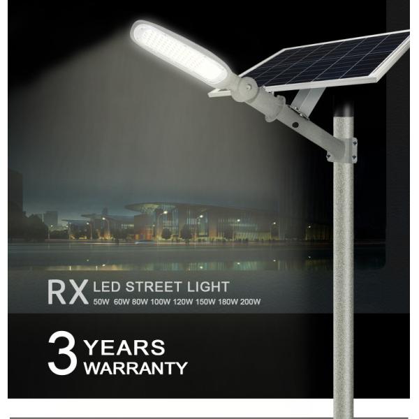 Automatic 100W 22000lm IP65 Waterproof LED Street Light Solar High Power Super brigh lamps