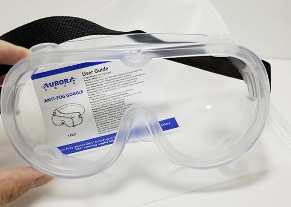 Óculos de proteção dos vidros de segurança da névoa do PPE resistência de impacto forte dos anti para a proteção ocular