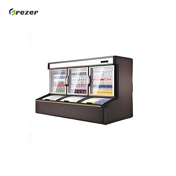 Outlets Dairy Refrigerator Customized Large Display Fridge For Goat Milk