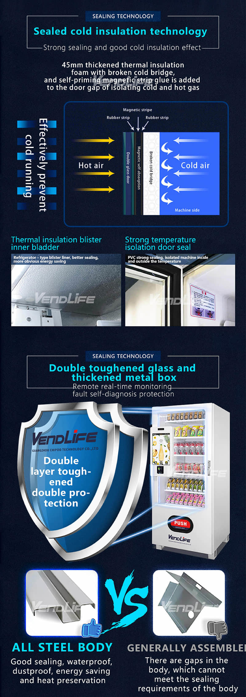 Smart Beverage Vending Machine with 21.5 Inch Touch Screen, Refrigerated Drink Dispenser, Cashless Payment and Remote Management System for Commercial Self Service Retail